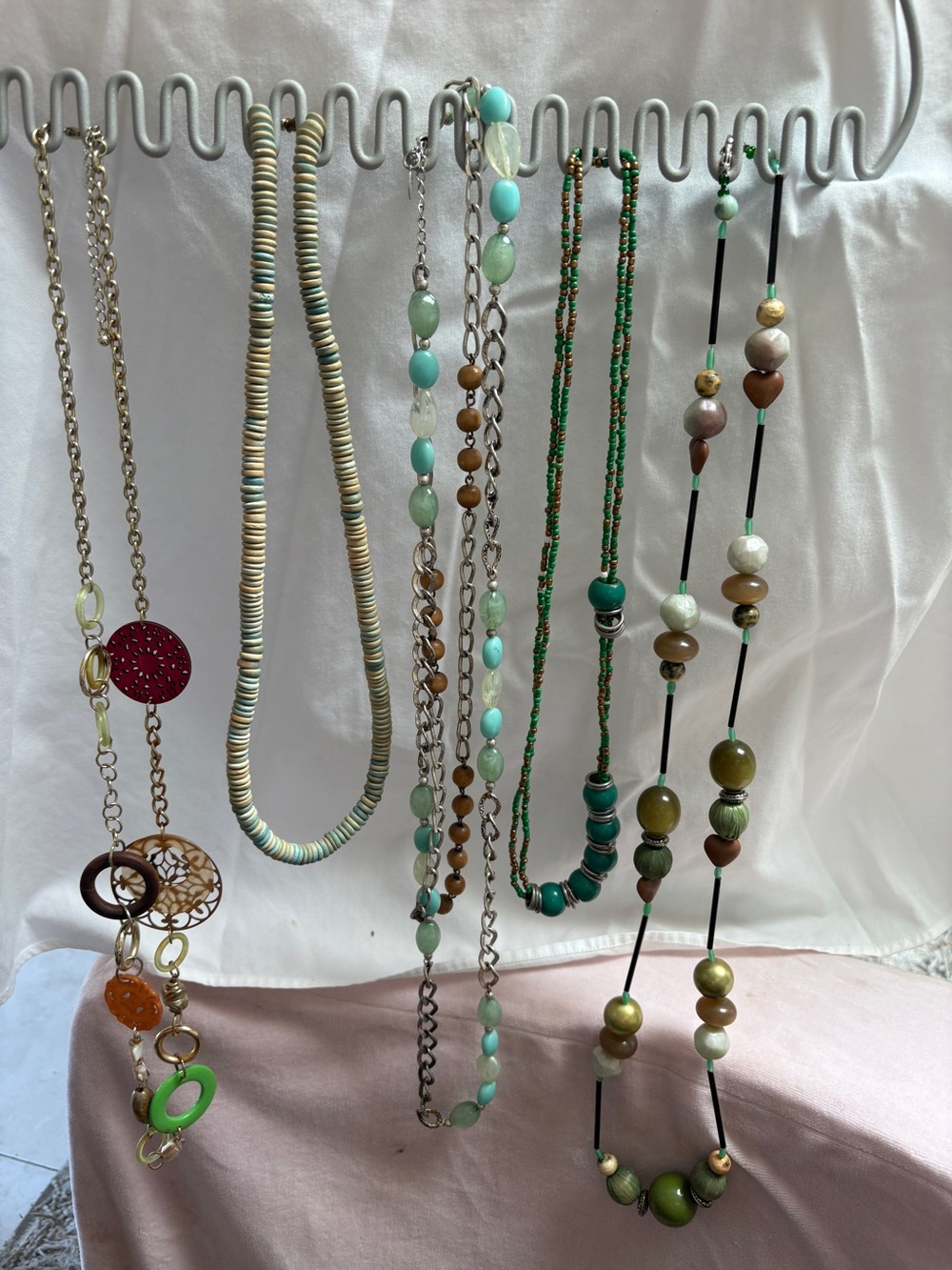 Women’s Green Beaded Necklace Collection - Stylish Layering Necklaces